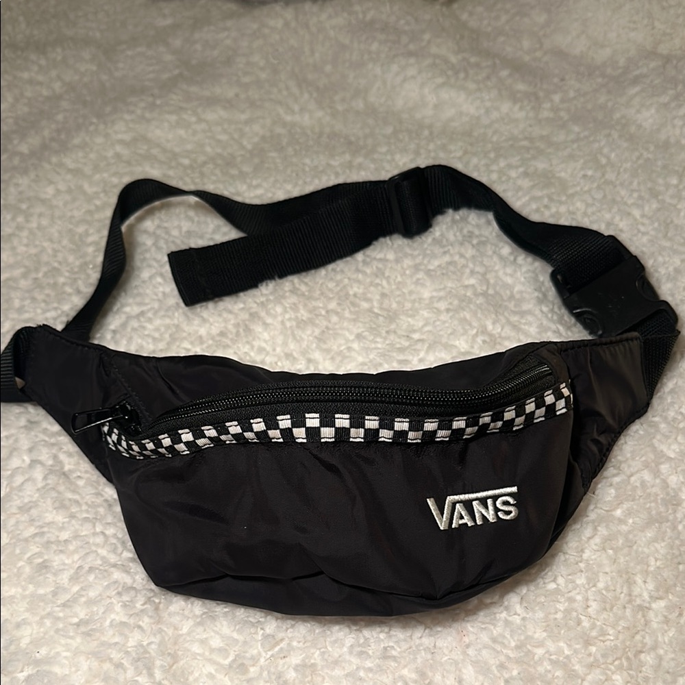 Vans Black Checkered Fanny Pack